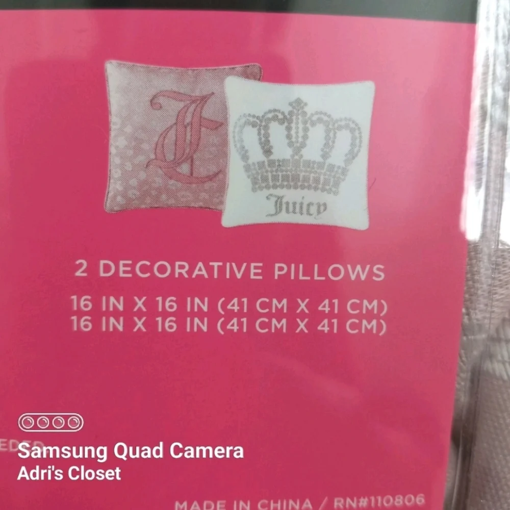 Juicy Couture Rose Collection King Pink Jacquard Animal Print 5Pc Bed Set NWT